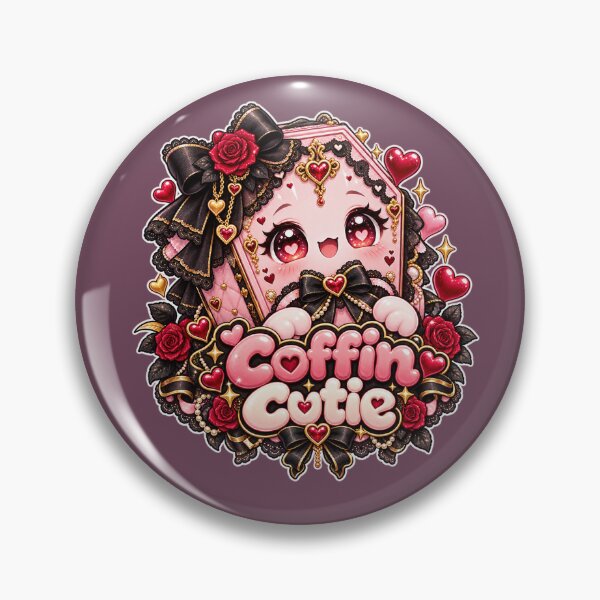 Item preview, Coffin Cutie – Pink Gothic Kawaii Valentine Coffin designed and sold by MetaModel Editions.