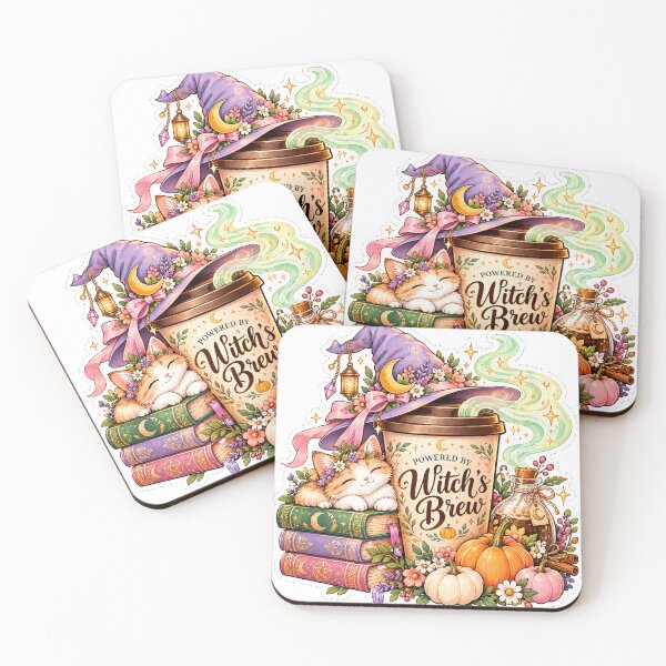 Item preview, Witch's Brew Coffee Cute Witchcore Coffee Sticker designed and sold by PaginaBrew.