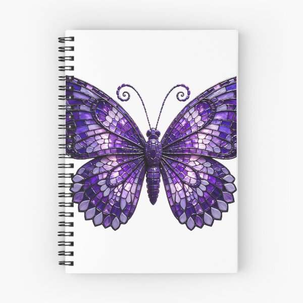 Item preview, Stained Glass Butterfly | Purple Monochrome Mosaic Tile Art designed and sold by Robert Lucio.