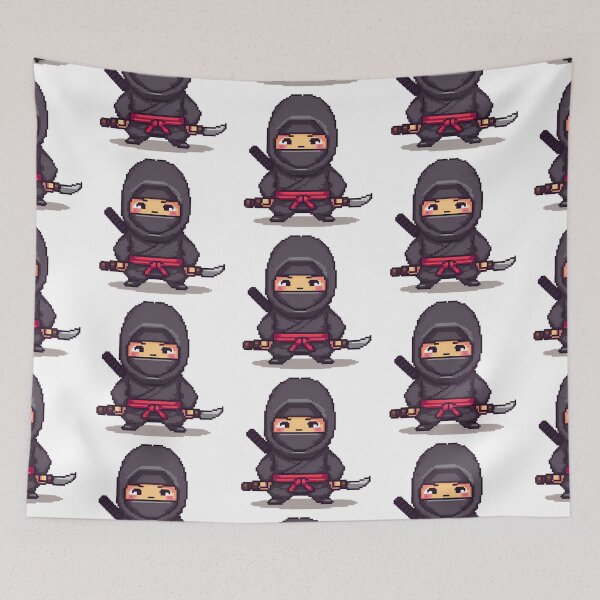 Item preview, Cute Ninja Pixel Art - Chibi Ninja Warrior designed and sold by Jackson-Will.