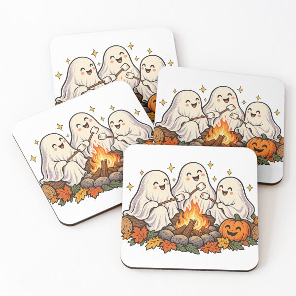 Item preview, Friendly Ghost Campfire with Toasted Marshmallows designed and sold by NewAgeNexus.