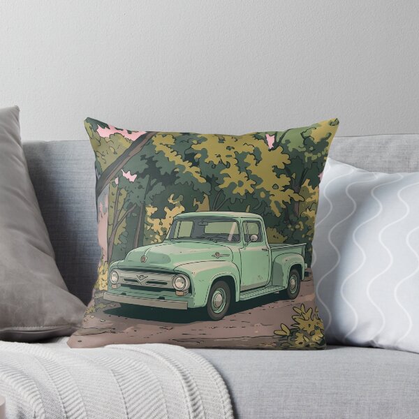 Item preview, 1956 Ford F100 Pickup Retro Anime Aesthetic Classic Truck Art designed and sold by Motorline44.