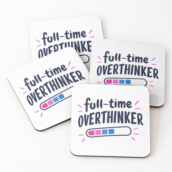 Item preview, Full-Time Overthinker Loading - Funny Anxious Mind Humor designed and sold by Mellow Mood Designs.