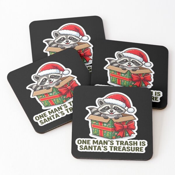 Item preview, One Mans Trash Is Santas Treasure Funny Christmas Raccoon designed and sold by PozivoPlus.