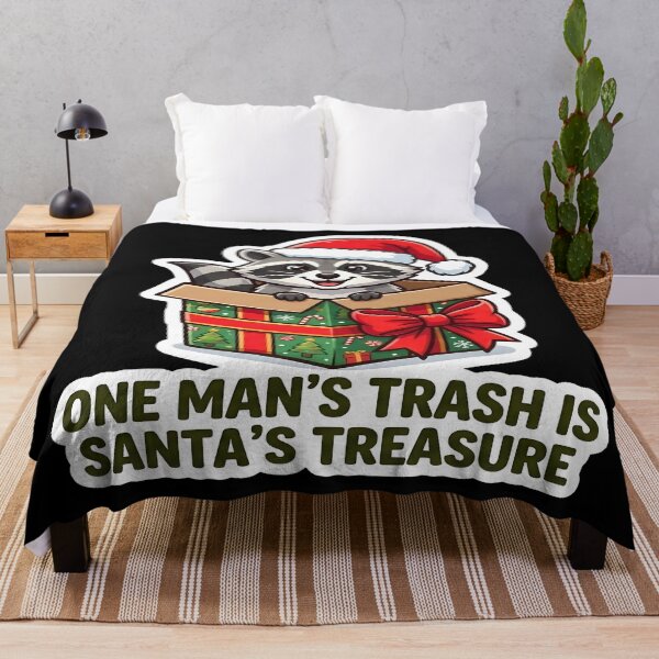 Item preview, One Mans Trash Is Santas Treasure Funny Christmas Raccoon designed and sold by PozivoPlus.