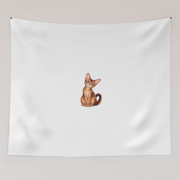 Item preview, Ginger Abyssinian Cat with Green Eyes designed and sold by Va Comprendre.