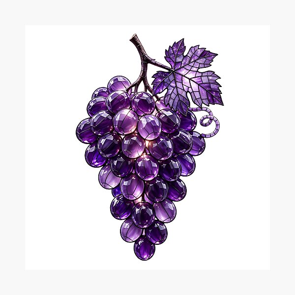 Item preview, Stained Glass Grapes | Purple Monochrome Mosaic Tile Art designed and sold by Robert Lucio.