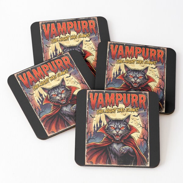 Item preview, Vampurr Vintage Horror Movie Poster Vampire Cat designed and sold by k3rstman1.