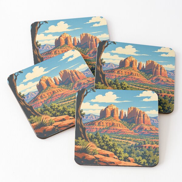 Item preview, Cathedral Rock, Sedona – Vintage Desert Landscape designed and sold by devath.