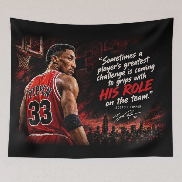Item preview, Sometimes a player's greatest challenge is coming to grips with his role on the team." - Scottie Pippen designed and sold by SayWhaaaat?.