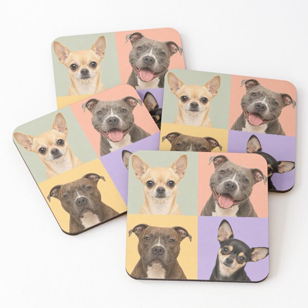 Item preview, Chihuahua & Pit Bull Crew Portraits designed and sold by pixiedustpaint.
