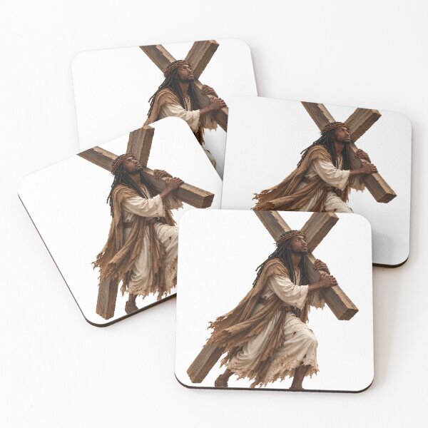 Item preview, Black Jesus Carrying the Cross designed and sold by The Everlasting Promise.