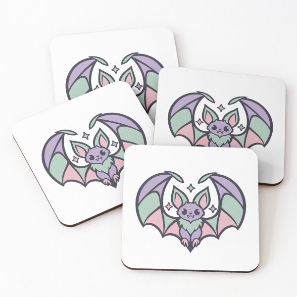 Item preview, Cute Pastel Bat Spreading Its Heart-Shaped Wings designed and sold by Greemo03.
