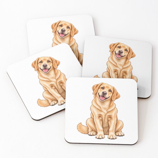 Item preview, Cute Beige Labrador Cartoon – Gift for Dog Lovers | Cute Beige Labrador Cartoon – Dog Lover Gift designed and sold by Va Comprendre.