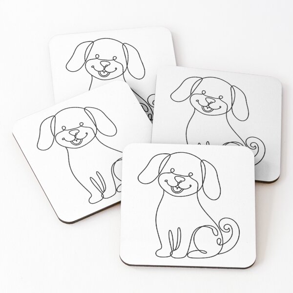 Item preview, Continuous Line Dog Drawing designed and sold by SLATTS BRANDS MEDIA.
