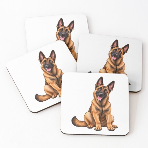 Item preview, Cute Belgian Malinois Cartoon – Gift for Dog Lovers designed and sold by Va Comprendre.