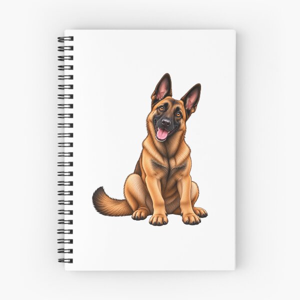 Item preview, Cute Belgian Malinois Cartoon – Gift for Dog Lovers designed and sold by Va Comprendre.