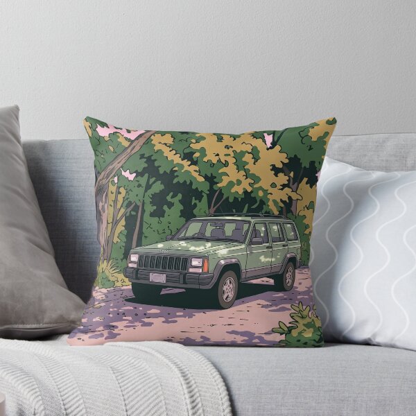 Item preview, Jeep Cherokee XJ Retro Anime Aesthetic Classic 4x4 Offroad SUV Art designed and sold by Motorline44.
