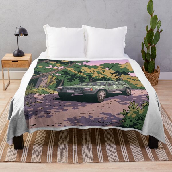 Item preview, Jeep Cherokee XJ Retro Anime Aesthetic Classic 4x4 Offroad SUV Art designed and sold by Motorline44.