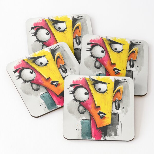 Item preview, Cubist Expressions in Primary Hues designed and sold by bloorose.