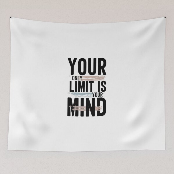 Item preview, Your Only Limit Is Your Mind – Motivational Quote T-Shirt designed and sold by mshetty-fashion.
