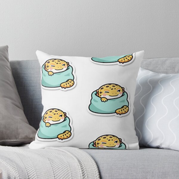 Item preview, Sleeping Cute Leopard Gecko Sticker designed and sold by MaxLevelTailor.