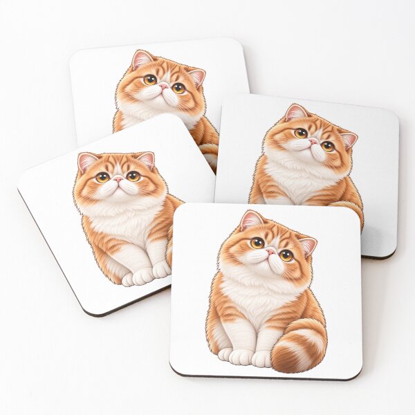 Item preview, Orange and White Cat with Amber Eyes designed and sold by Va Comprendre.