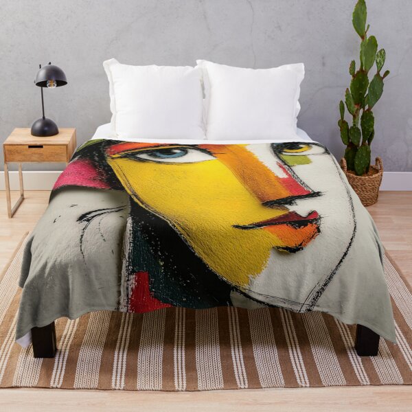 Item preview, Vibrant Asymmetric Cubist Portrait designed and sold by bloorose.