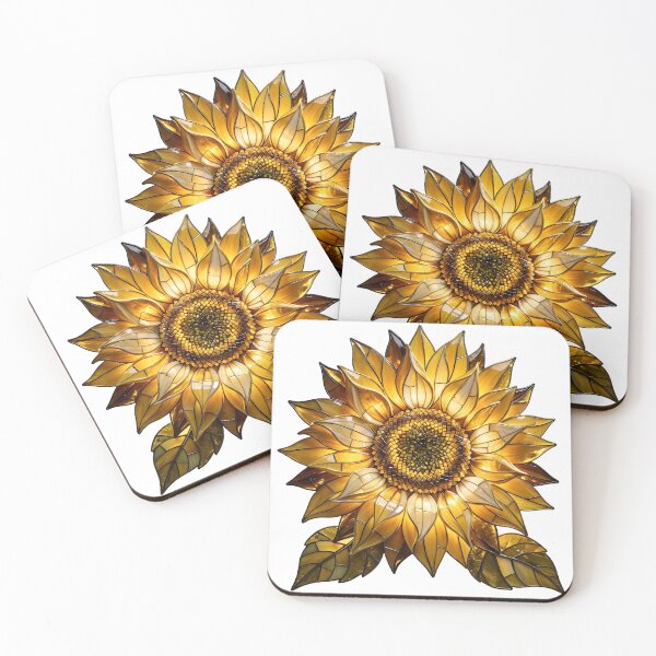 Item preview, Stained Glass Sunflower | Golden Yellow Mosaic Tile Art designed and sold by Robert Lucio.