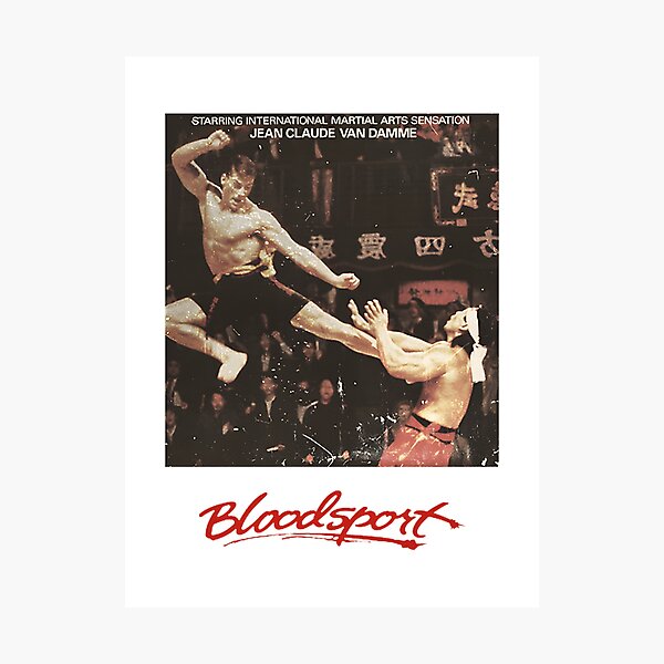 Item preview, Bloodsport Inspired Martial Arts Action Design designed and sold by whitestudioph.