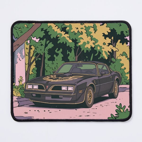 Item preview, 1977 Pontiac Firebird Trans Am Retro Anime Aesthetic Classic Muscle Car Art designed and sold by Motorline44.