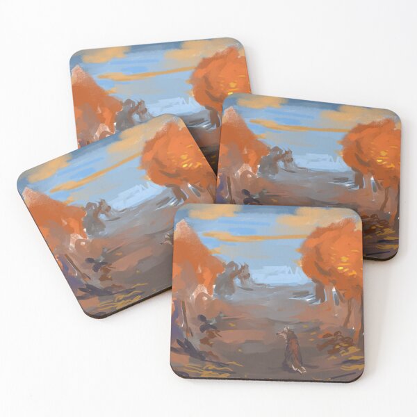 Item preview, Solitary Fox in Autumn Forest Painting designed and sold by anitaamborn.
