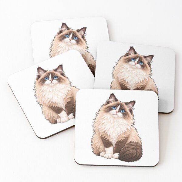 Item preview, Ragdoll Cat with Blue Eyes – Ragdoll Cat with Blue Eyes designed and sold by Va Comprendre.