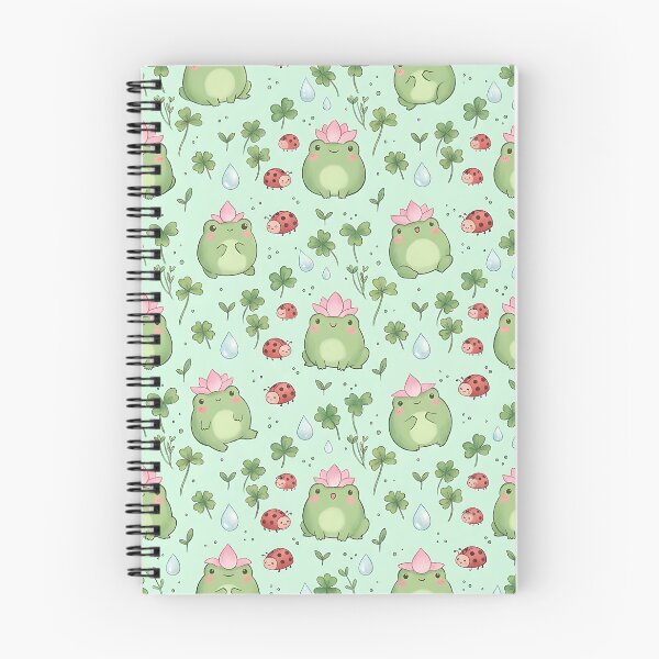 Item preview, Seamless Cute Frogs With Flower Hats designed and sold by wallpapersarts.