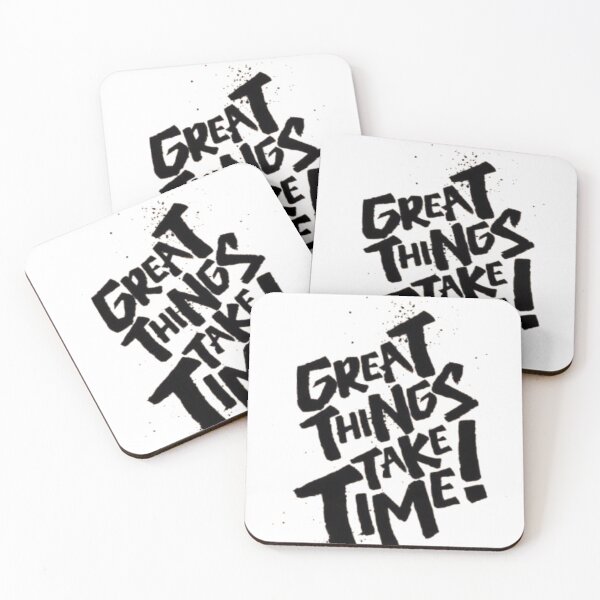 Item preview, Great Things Take Time – Inspirational Motivational T-Shirt designed and sold by mshetty-fashion.