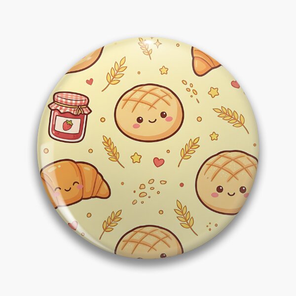 Item preview, Seamless Kawaii Bakery Pastries Cute Pattern designed and sold by wallpapersarts.