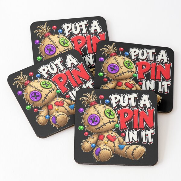 Item preview, Put a Pin in It – Funny Voodoo Doll Graphic Cartoon designed and sold by takeitliterally.com.