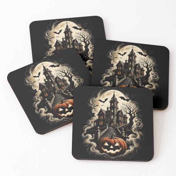 Item preview, Haunted House Pumpkin Halloween Vintage Horror Shirt designed and sold by GoGreenLove.