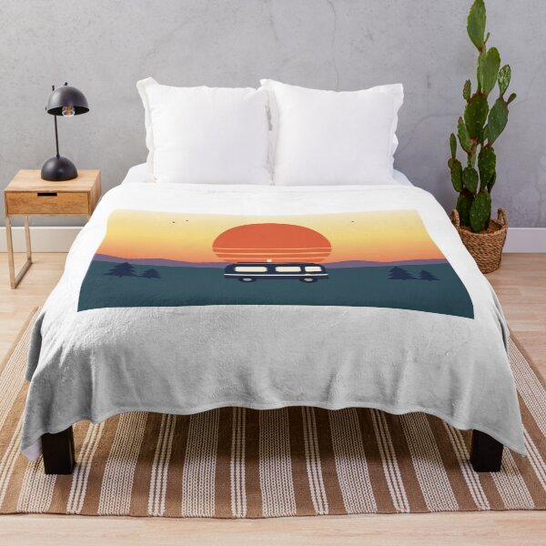 Item preview, Retro Camper Van Sunset designed and sold by SLATTS BRANDS MEDIA.