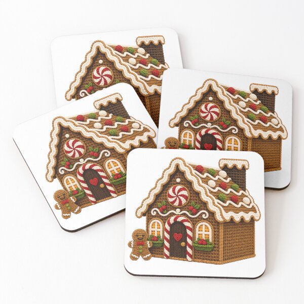 Item preview, Crochet Gingerbread House – Cozy Christmas Yarn Art designed and sold by Digital Culture Studio.