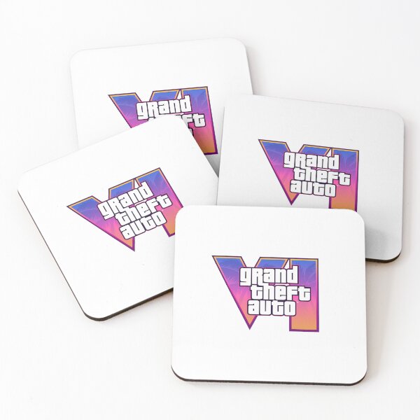 Item preview, GTA VI Neon Sunset Gaming Logo Art designed and sold by MetaFable.