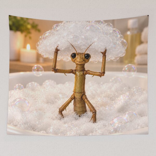 Item preview, Playful Stick Insect Bubble Bath designed and sold by Sillytoe.