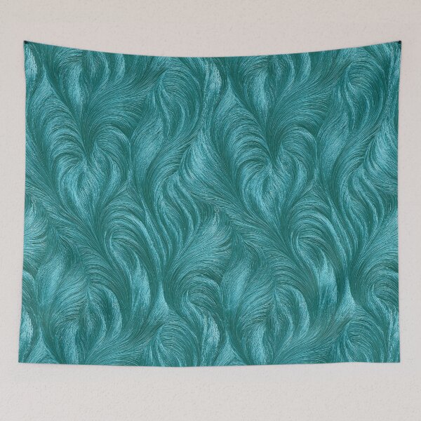 Item preview, Teal Cyan Swirling Wave Texture Pattern designed and sold by Piotrek0001.
