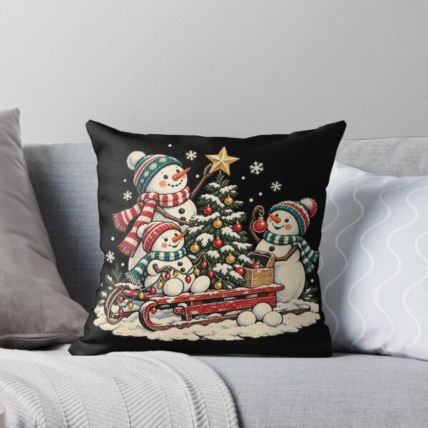 Item preview, Funny Snowman Family Christmas Tree Lights Winter designed and sold by Kladhadredo.