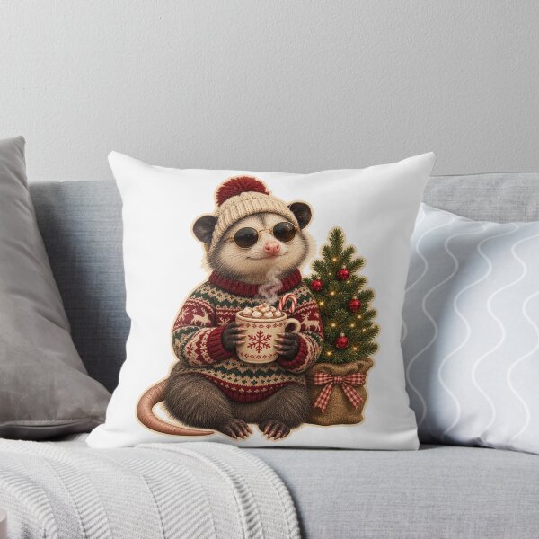Item preview, Christmas Opossum Shirt, Funny Holiday Opossum Tee, Vintage Christmas Graphic T-Shirt, Santa Opossum Sweater, Retro Christmas Animal Shirt designed and sold by anouaroh.