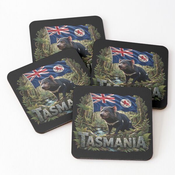 Item preview, Tasmania Heritage – Tasmanian Devil & Forest designed and sold by FlagX.
