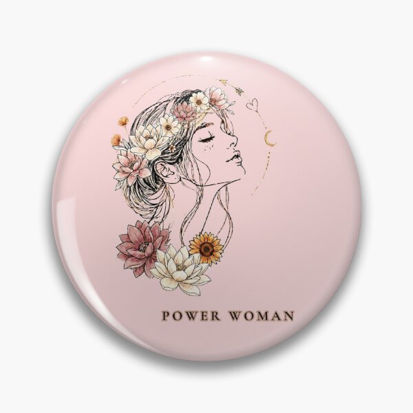 Item preview, Power Woman – Floral Woman, Strength & Self-Love designed and sold by TerraStyleTina.