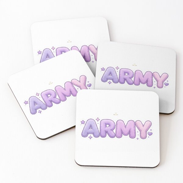 Item preview, ARMY Plush Pastel Korean Fan Art Sticker designed and sold by keygon.