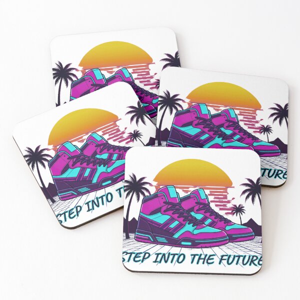 Item preview, Step Into The Future | Retro 80s Sneakers Synthwave designed and sold by medo-shop7.