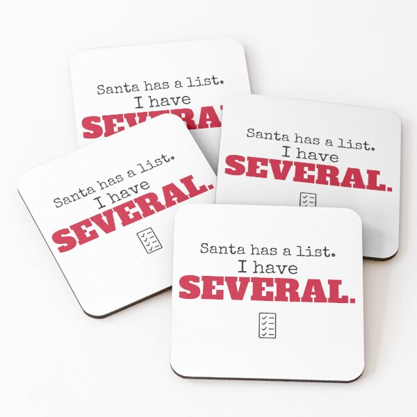 Item preview, Funny Santa Quote Santa Has a List I Have Several Christmas Humor designed and sold by MelGraphics.